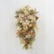 Champagne Gold Poinsettia Teardrop Swag w/ Ring - Handcrafted Christmas Decorations - Final sale / Non-returnable and Non-refundable